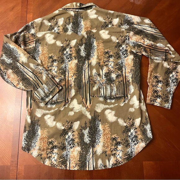 Vintage 70s GWG Cowboy Kings Pearl Snap Button-up Shirt Medium - Picture 3 of 11